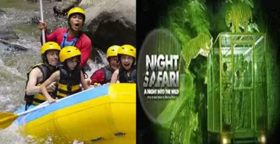 Bali Rafting and Night Safari Package
