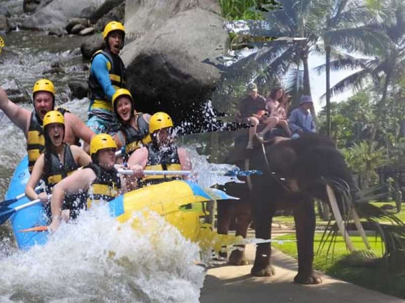 Bali White Water Rafting and Elephant Safari Ride