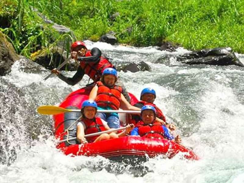 Flying fox and white water rafting adventure in Bali