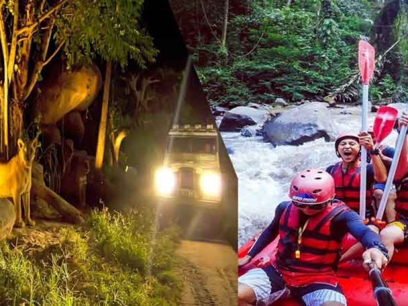 Ayung Rafting and Night Safari Package