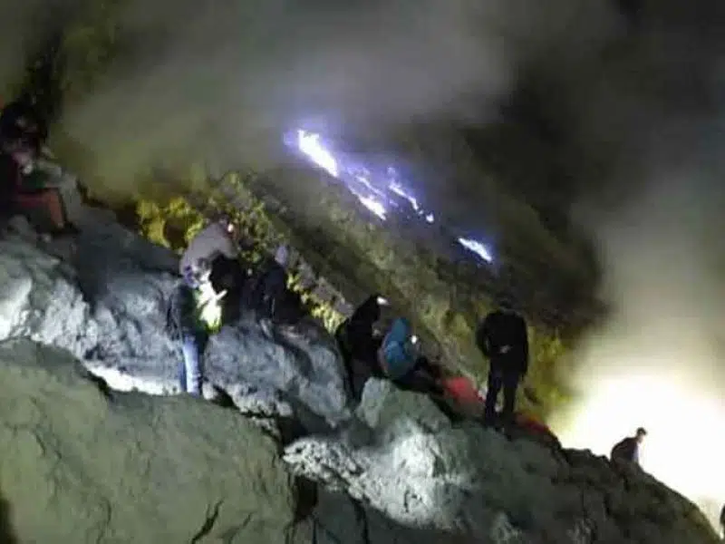 Mt Ijen blue fire trekking tour from Bali.
