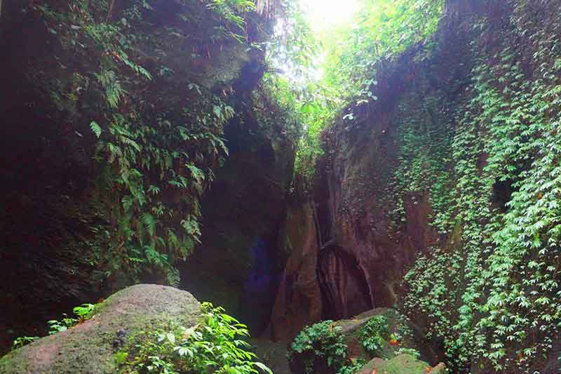 Tukad Cepung Waterfall location