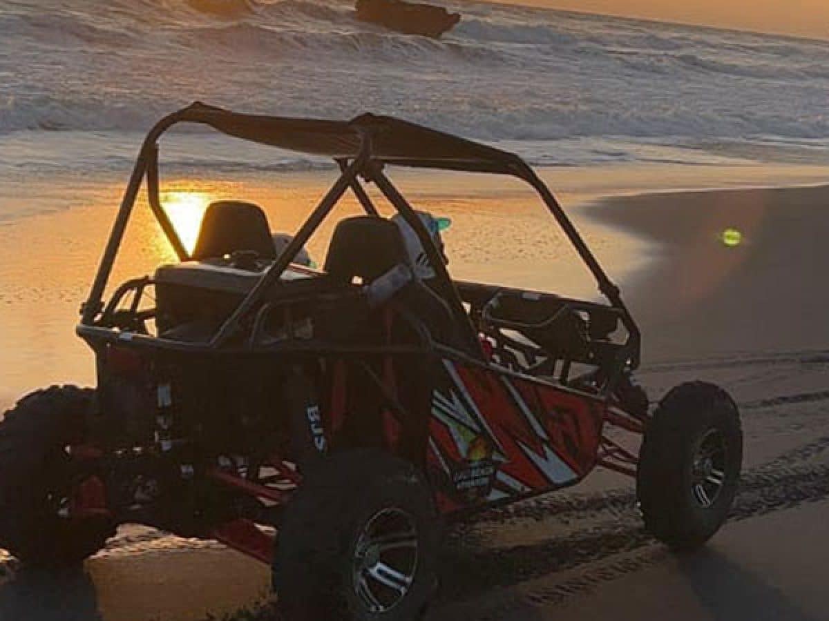 Buggy UTV Sunset on The Beach