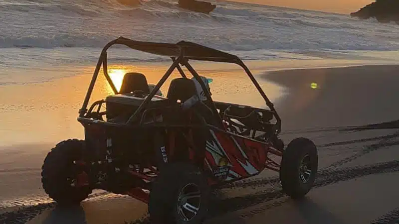 Buggy UTV Sunset on The Beach